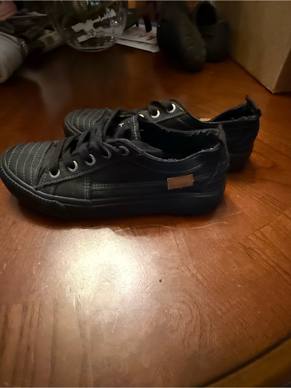 Women’s Blowfish Casual Lace-Up Sneakers in Black - Picture 3 of 5